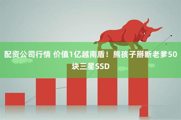 配资公司行情 价值1亿越南盾！熊孩子掰断老爹50块三星SSD